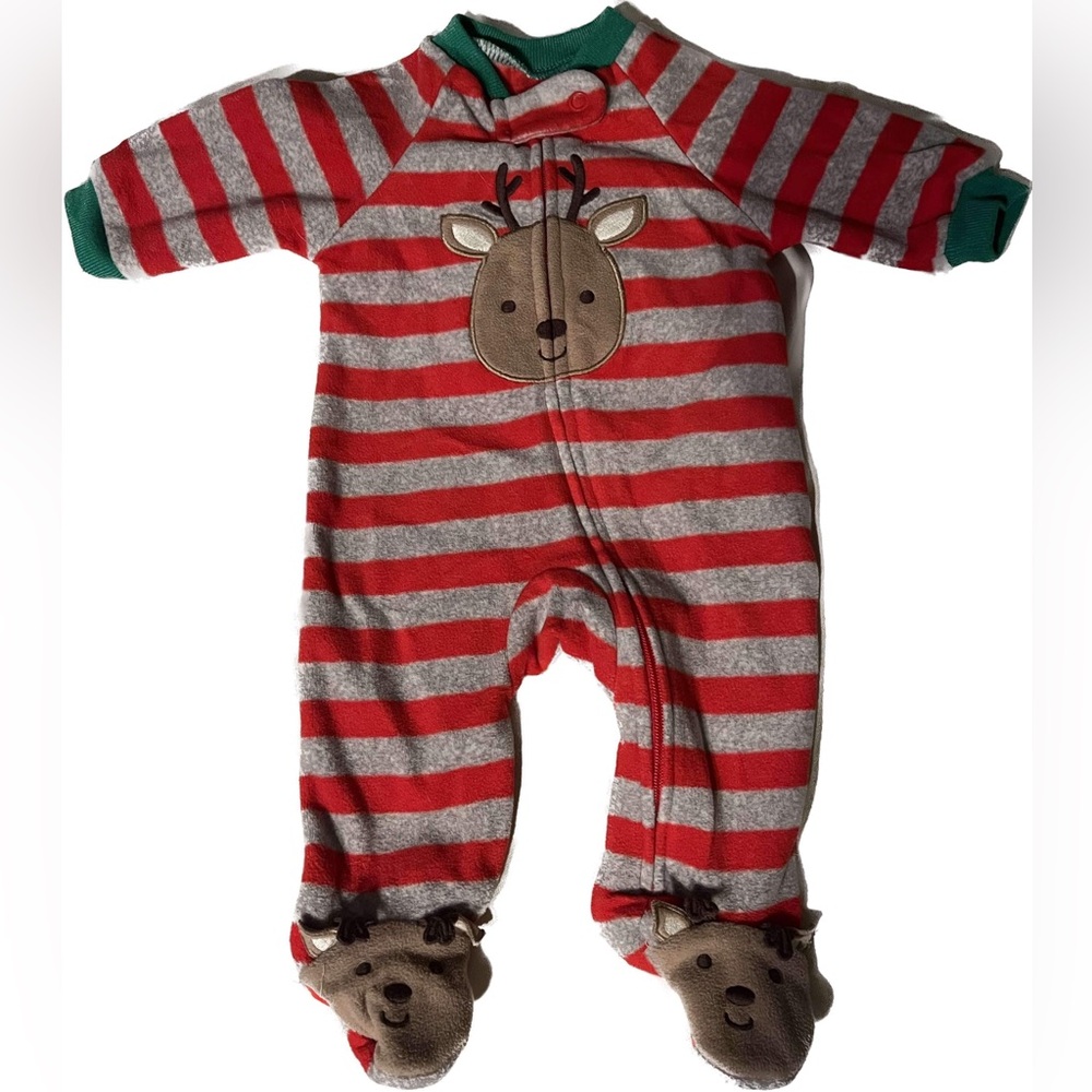 🎉HP🎉 Carter’s Reindeer Footed Onesie Sleeper